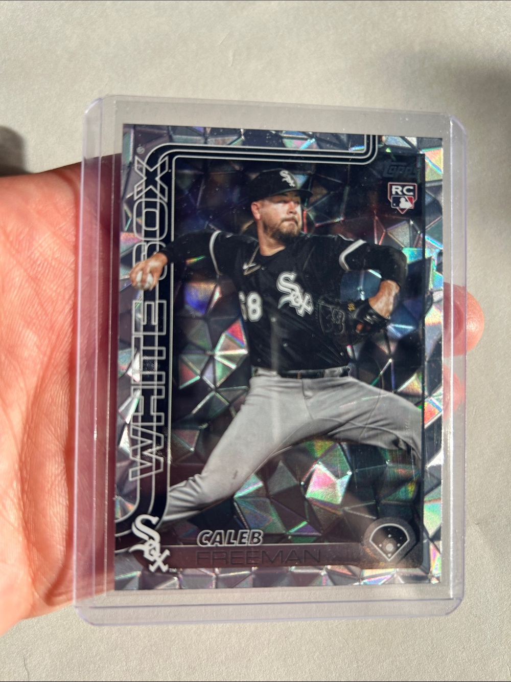 Topps Caleb Freeman Rookie Baseball Card - Diamond holo